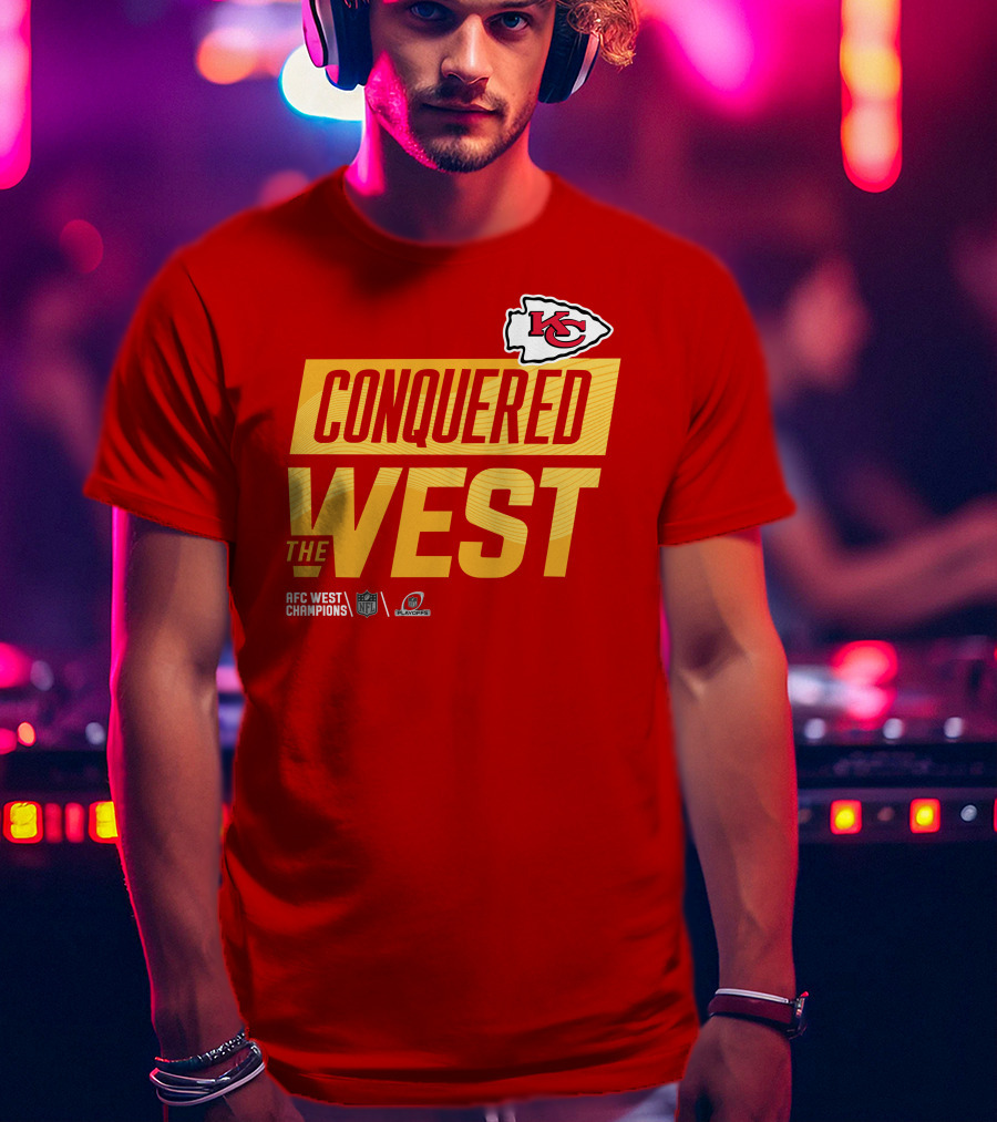 Kansas City Chiefs Conquered The West NFL Playoffs T-Shirt