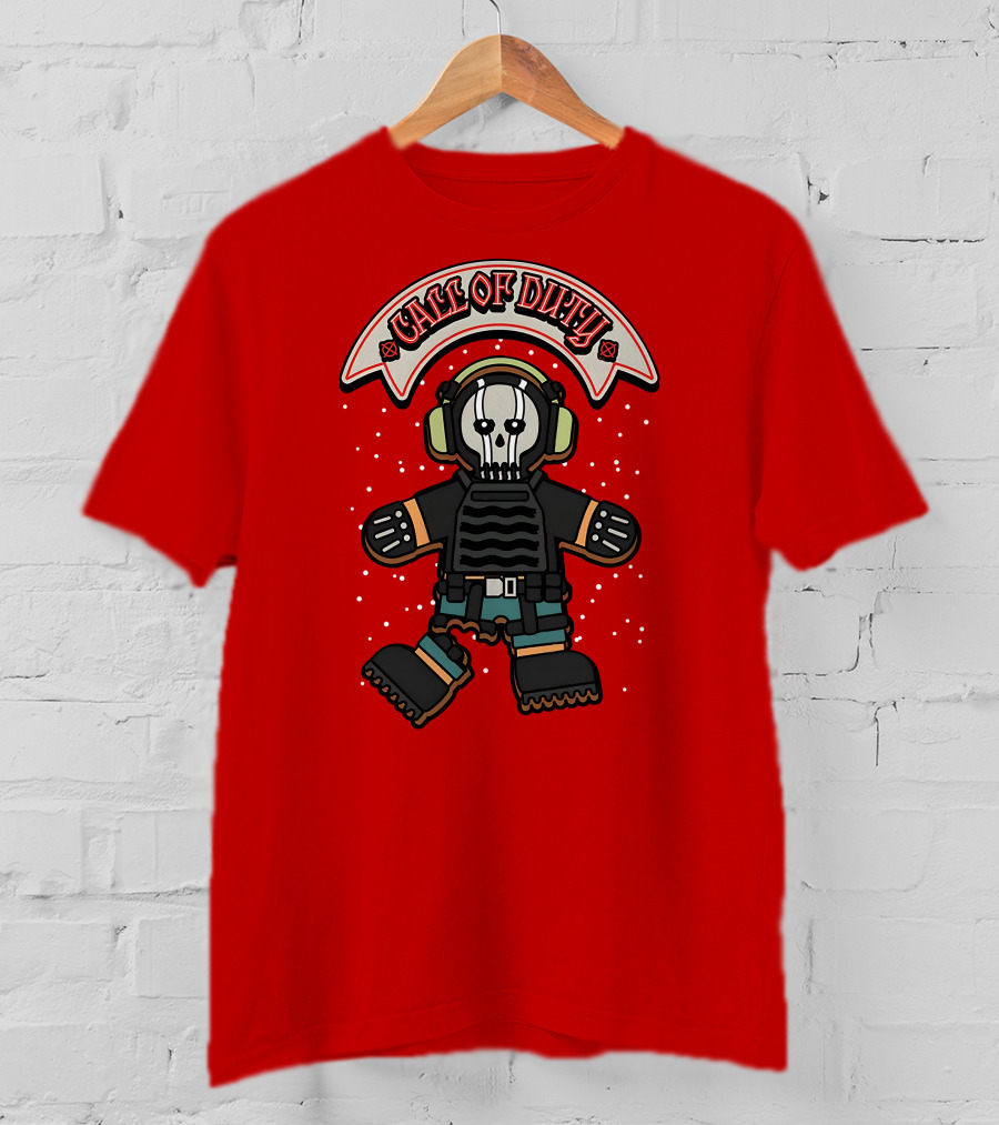 Call Of Duty Soldier Skull Headset T-Shirt