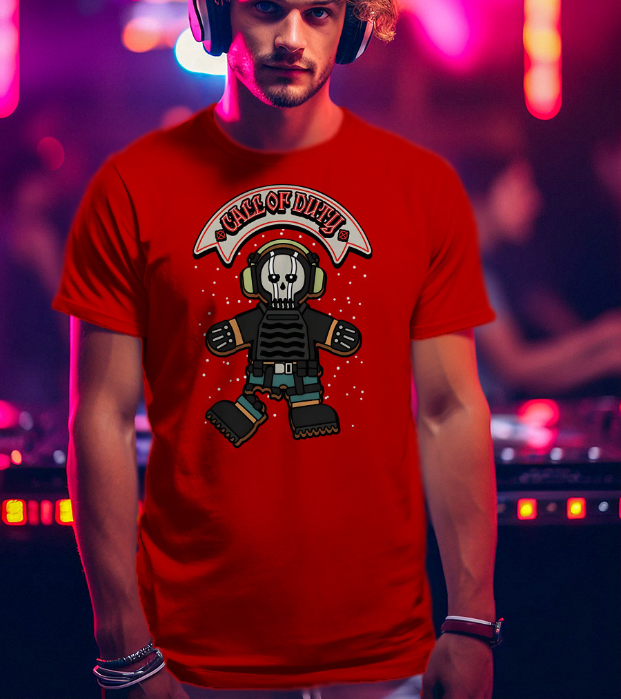 Call Of Duty Soldier Skull Headset T-Shirt