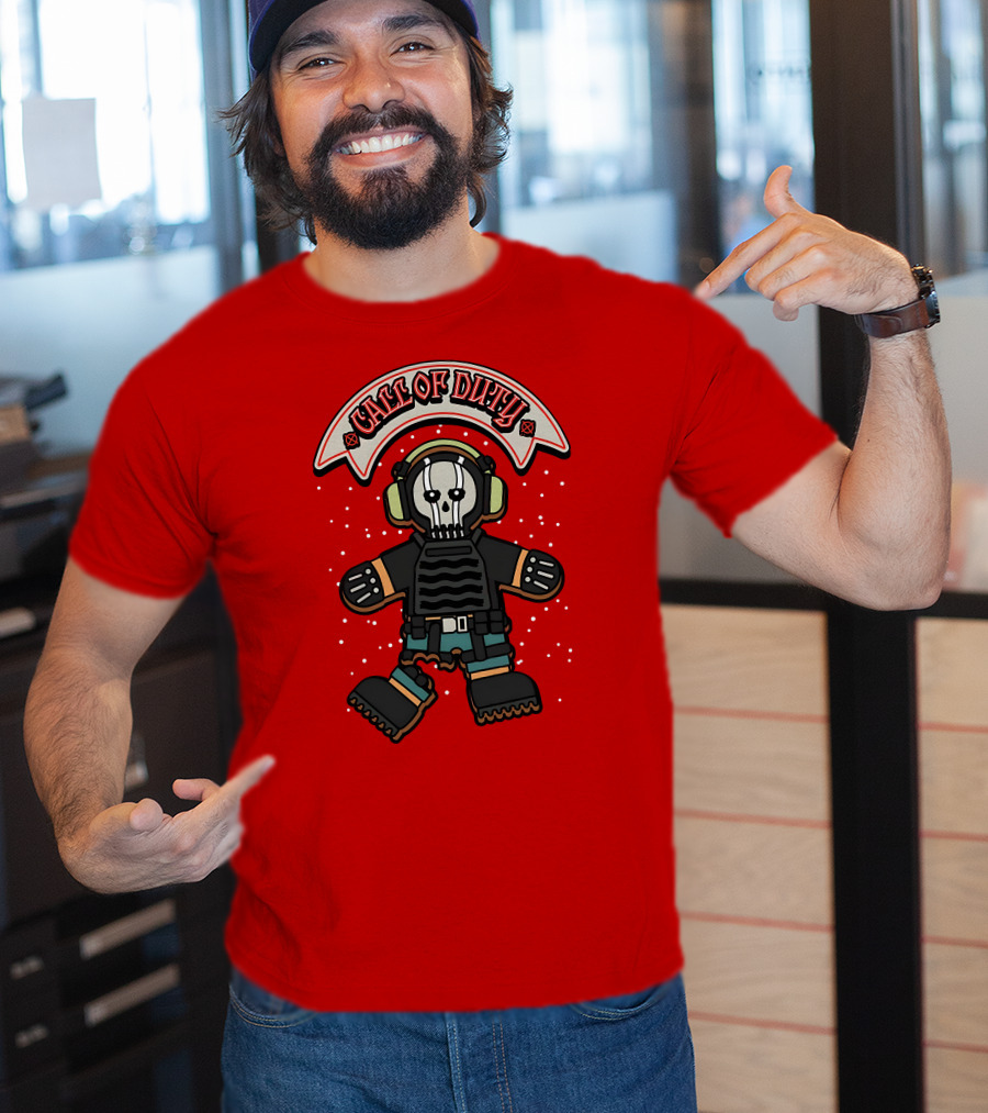 Call Of Duty Soldier Skull Headset T-Shirt