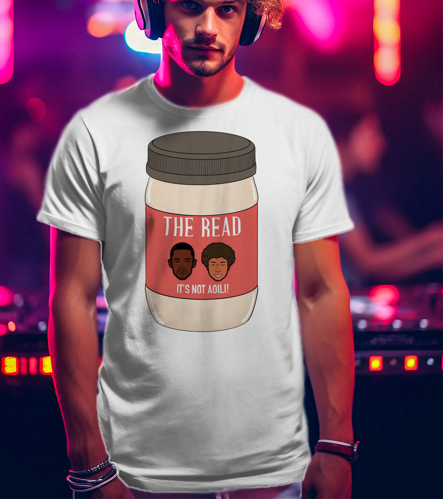 The Read It's Not Aoili Podcast Jar Label T-Shirt
