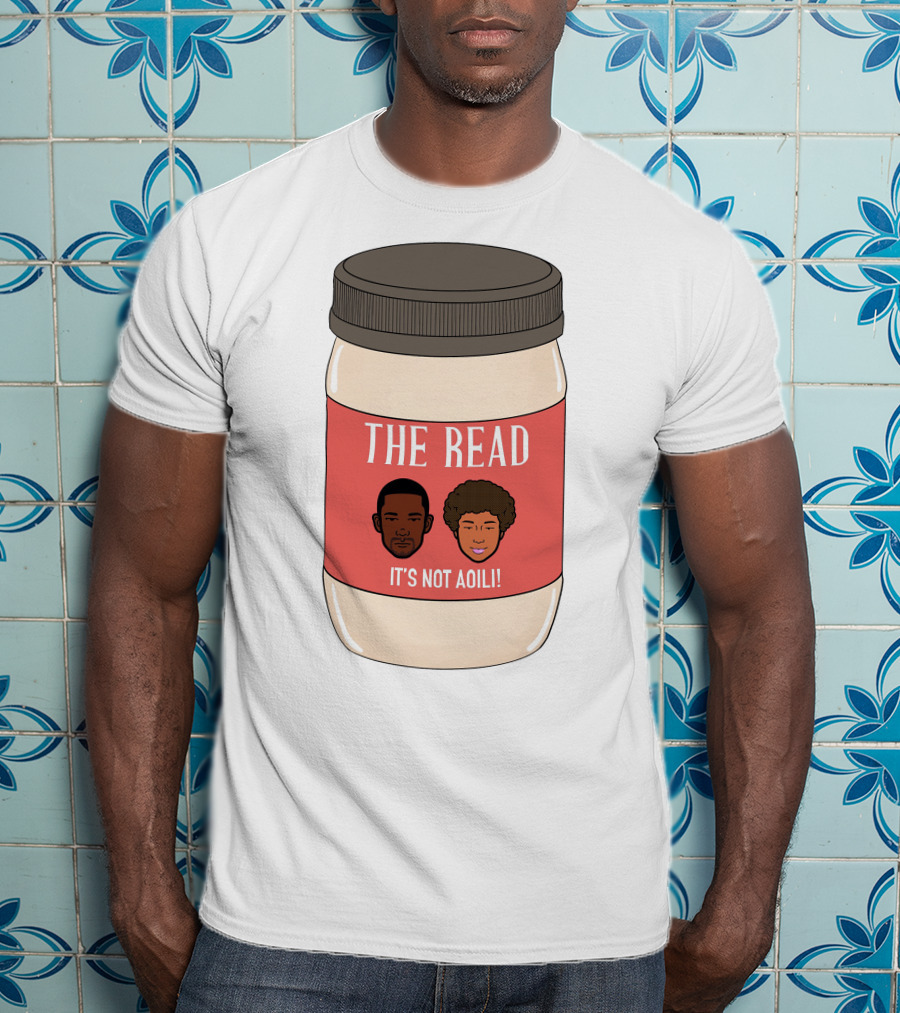The Read It's Not Aoili Podcast Jar Label T-Shirt