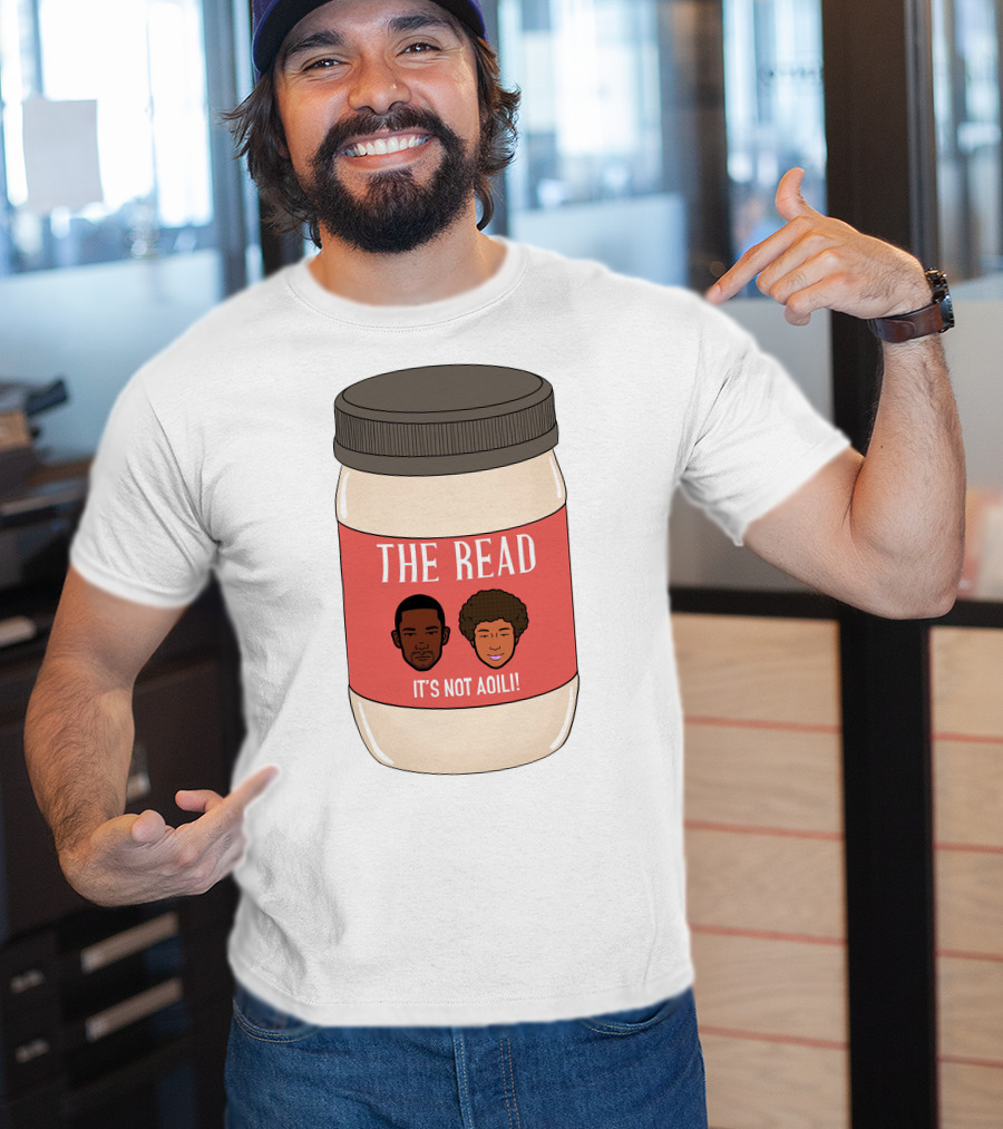 The Read It's Not Aoili Podcast Jar Label T-Shirt