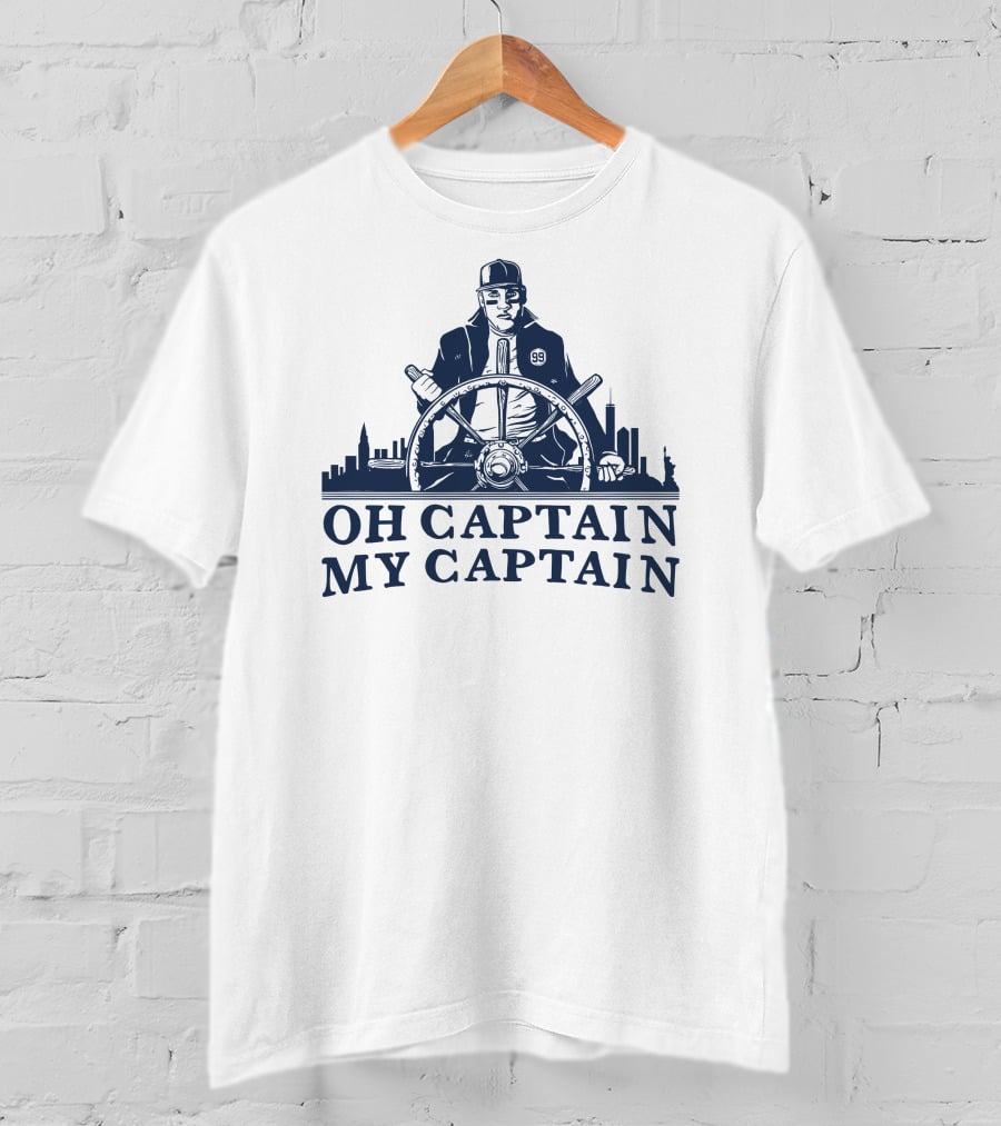 Oh Captain My Captain Steering The Cityscape 99 T-Shirt