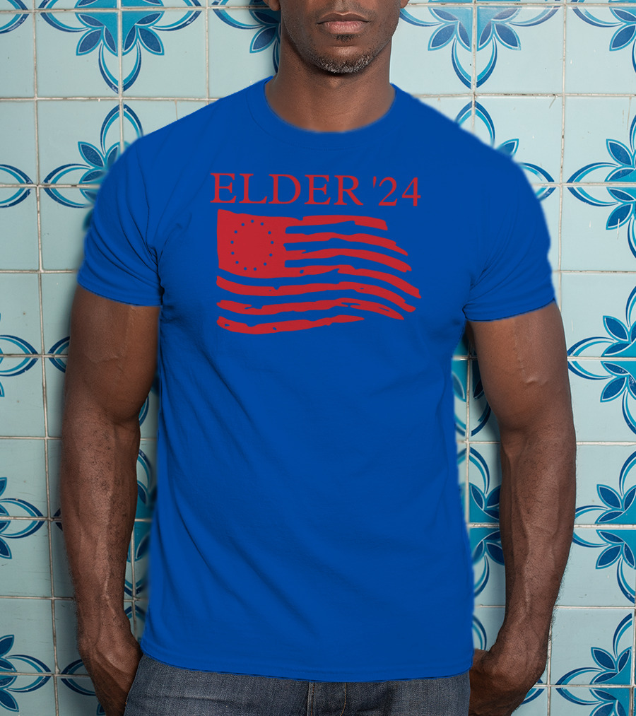 Elder 24 We're Got A Country To Save Larry Elder American Flag T-Shirt