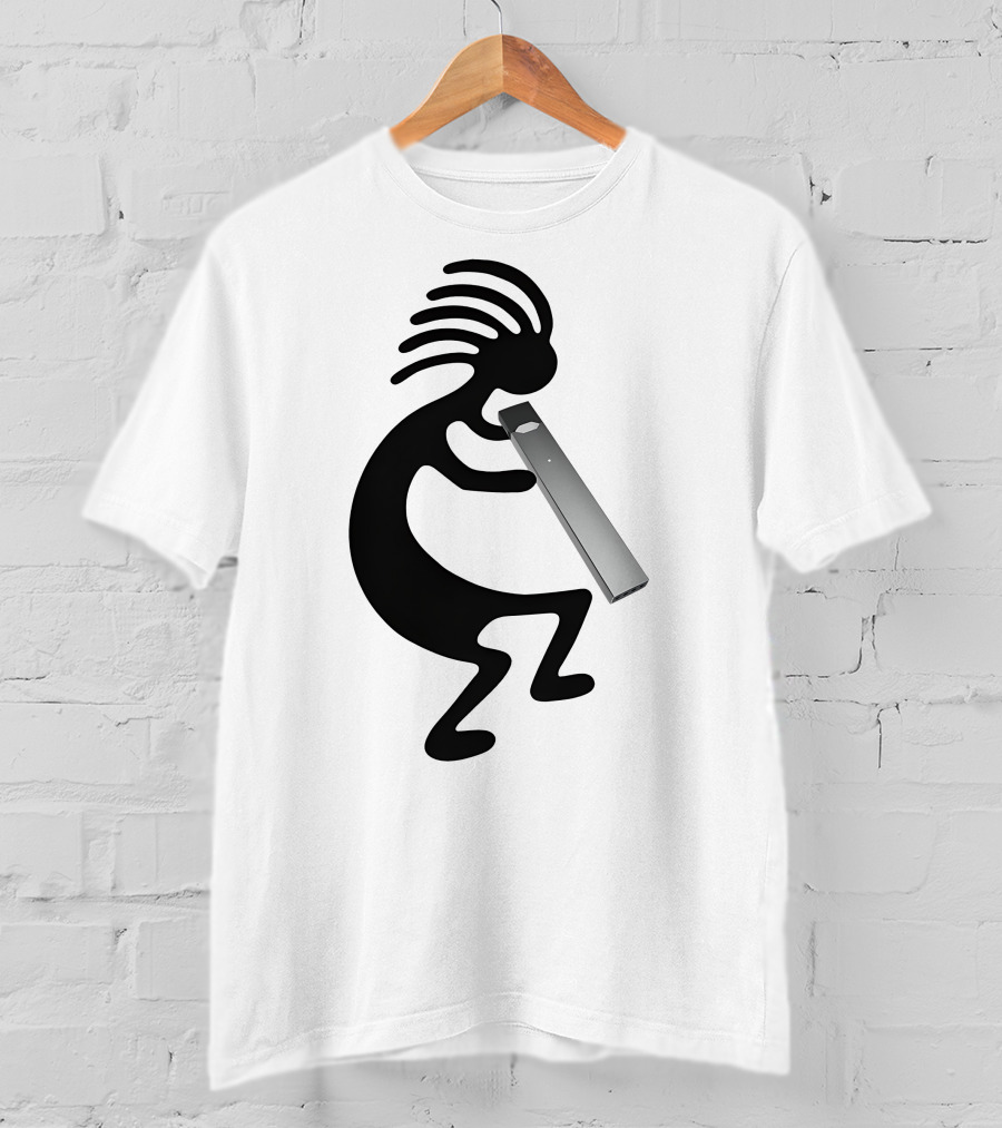 Kokopelli Vaping Man With Modern Device T-Shirt