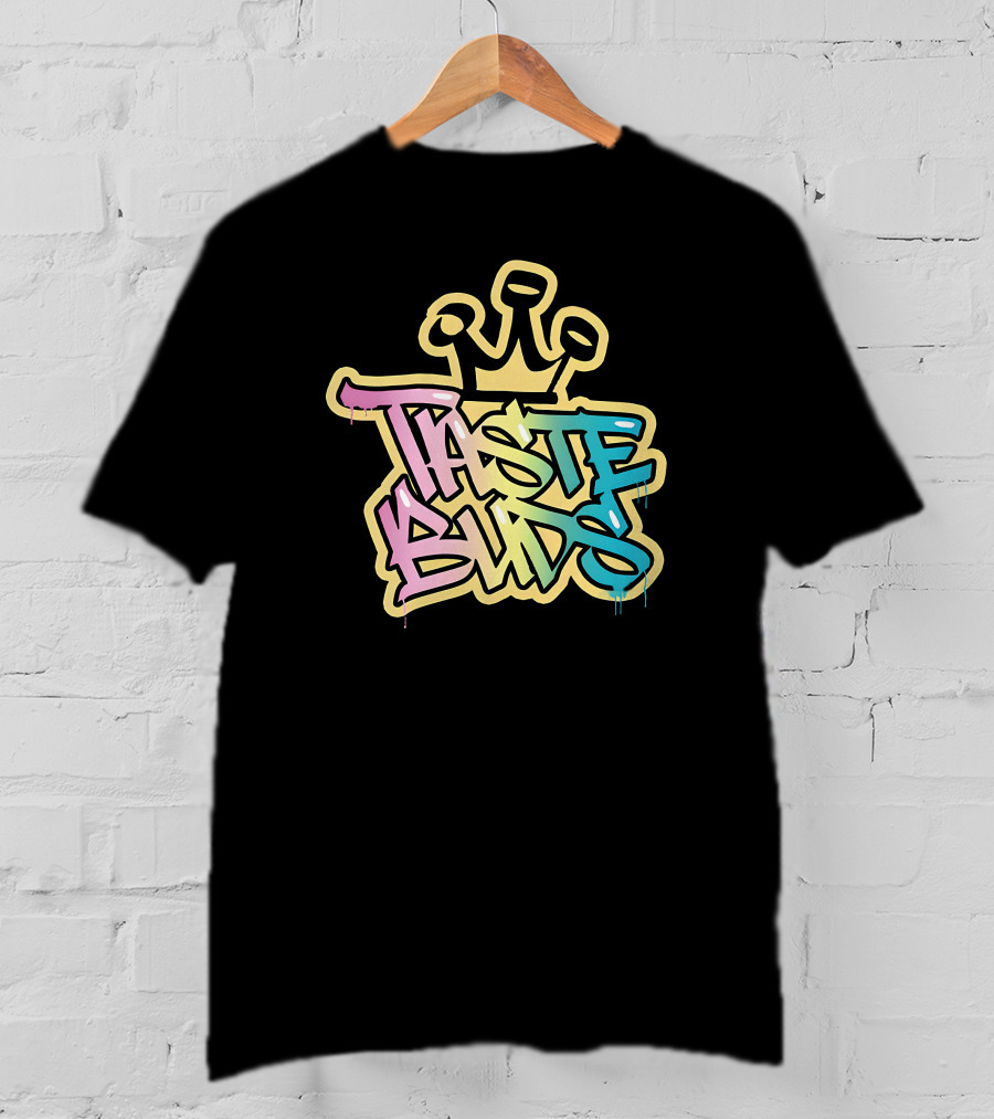 Taste Buds Graffiti Crown Colors T-Shirt