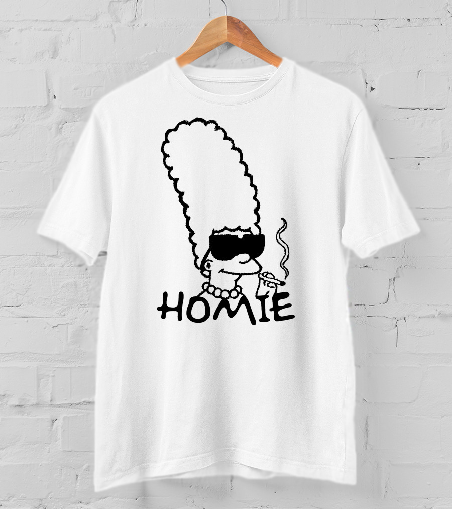 Marge Simpson Homie Smoking T-Shirt