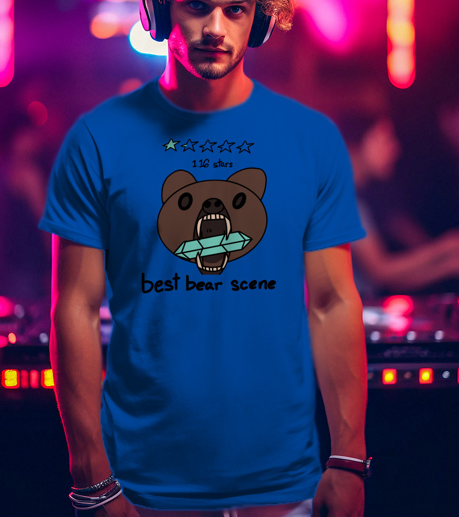 1.16 Stars Best Bear Scene Crystal Bonfire Merch T-Shirt