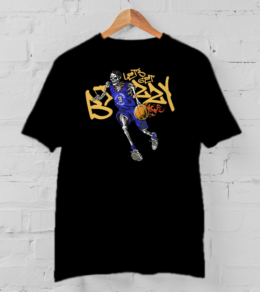 Bizzy Bones Merch Let's Get Bizzy Skeleton Basketball Mike Singer Brendan Vogt T-Shirt