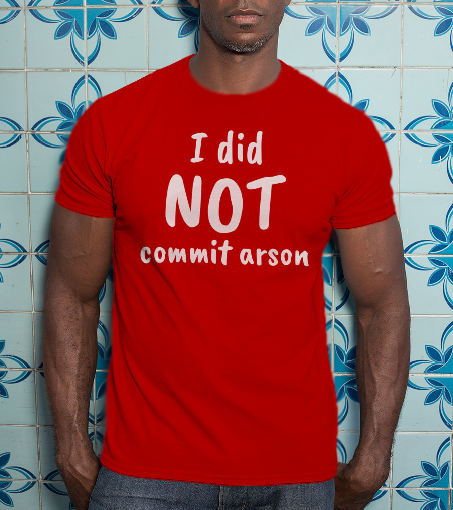 Lord Cory Hunter Winn I Did Not Commit Arson Lucca International Merch T-Shirt