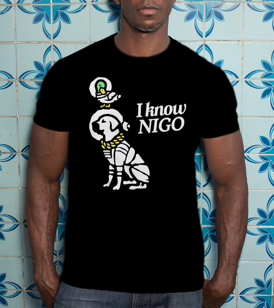 I Know Nigo Merch Lakeshow And Delta Iconic Dog With Parrot T-Shirt