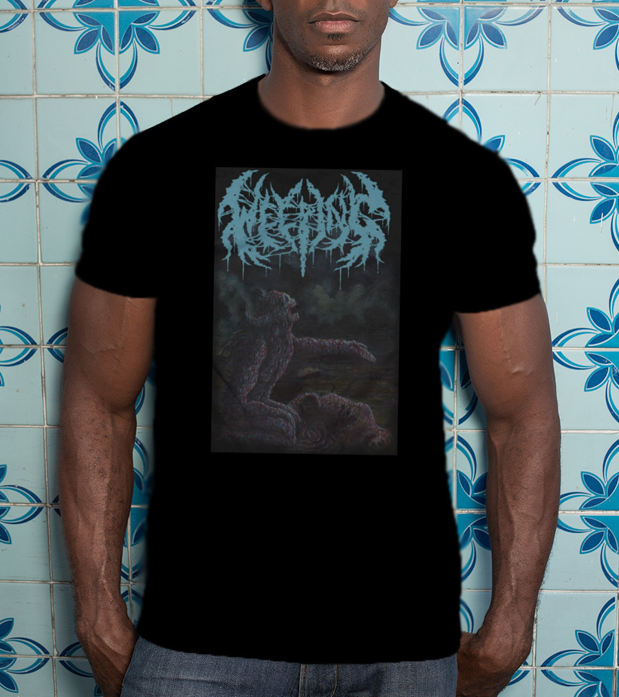 Nightshift Merch Awestruck Creature Under Moonlit Clouds T-Shirt