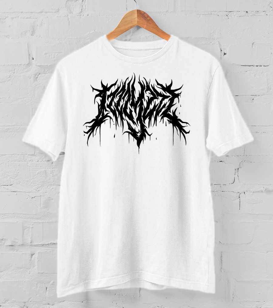 Izzzyzzz Metal Inspired Dripping Logo Merch T-Shirt