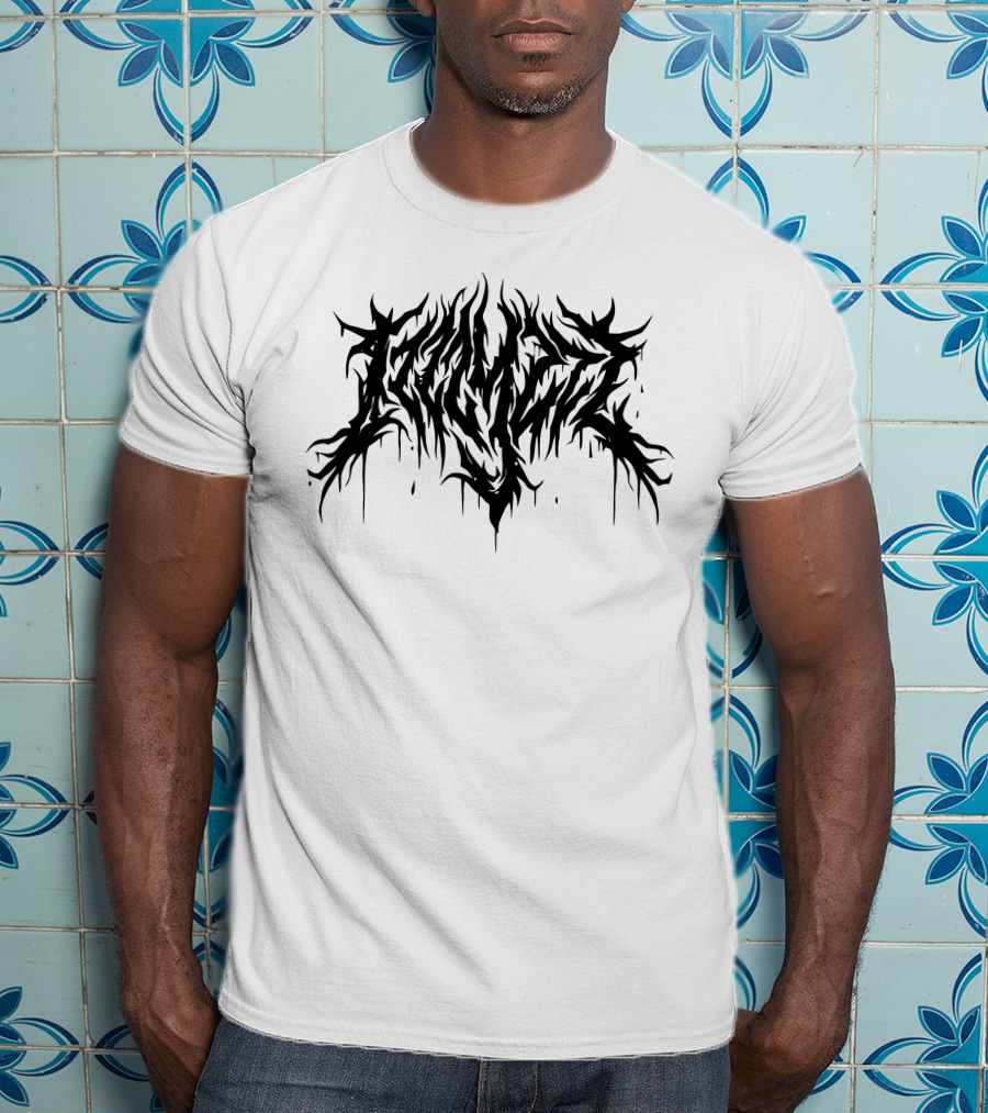 Izzzyzzz Metal Inspired Dripping Logo Merch T-Shirt