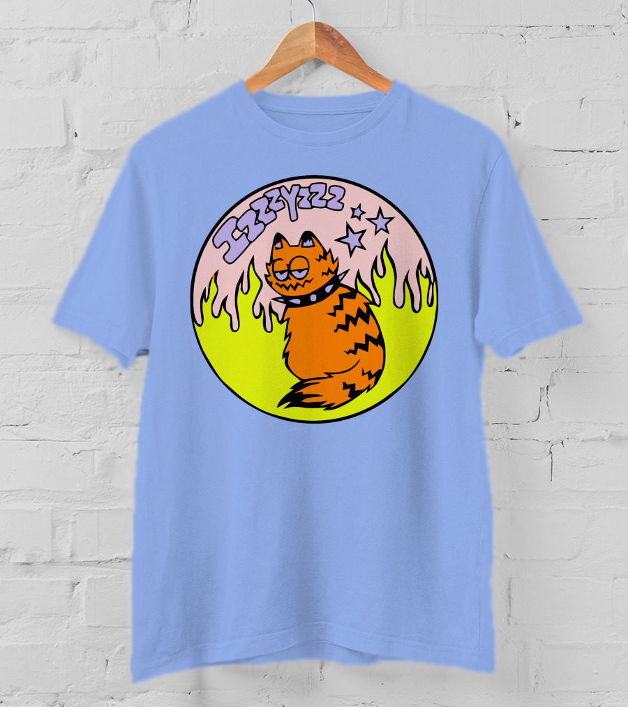 Izzzyzzz Crowdmade Merch Garfield Flame Stars T-Shirt