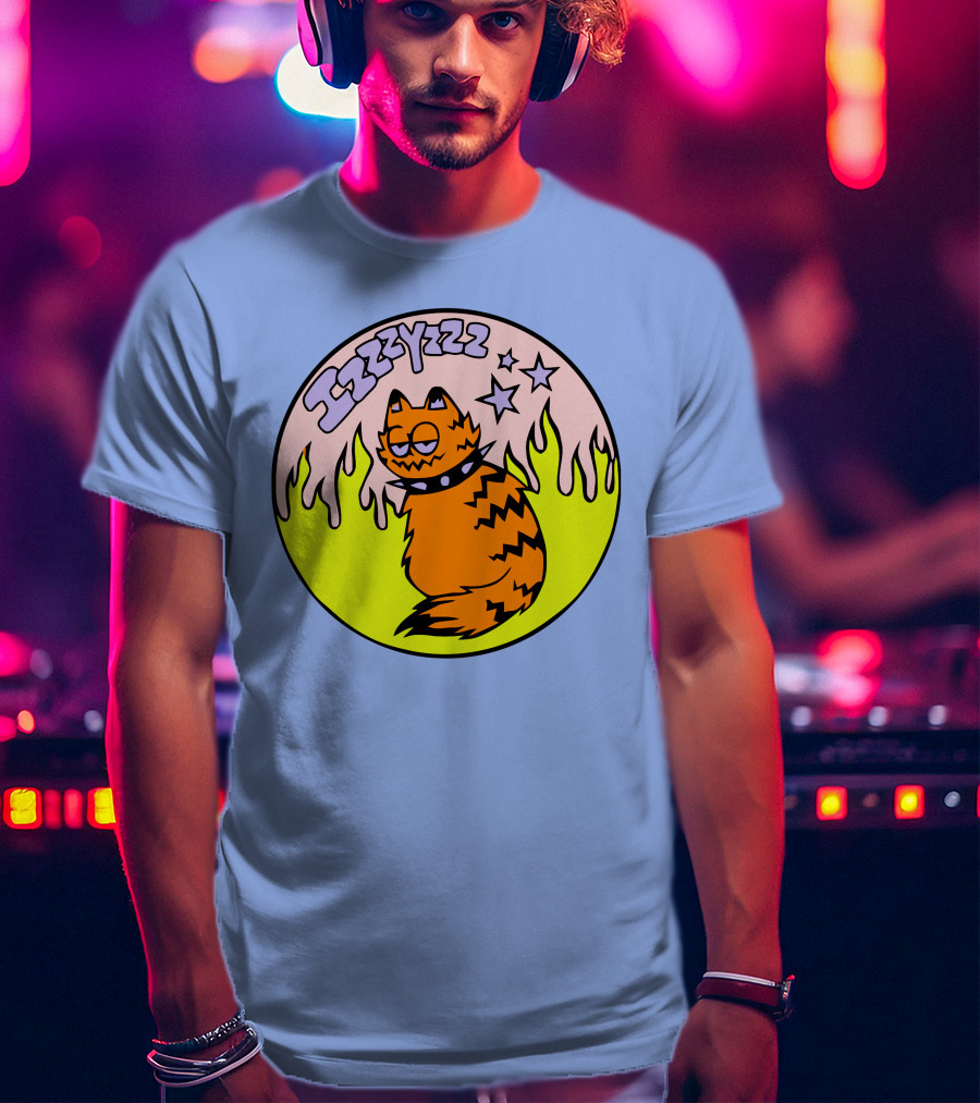 Izzzyzzz Crowdmade Merch Garfield Flame Stars T-Shirt