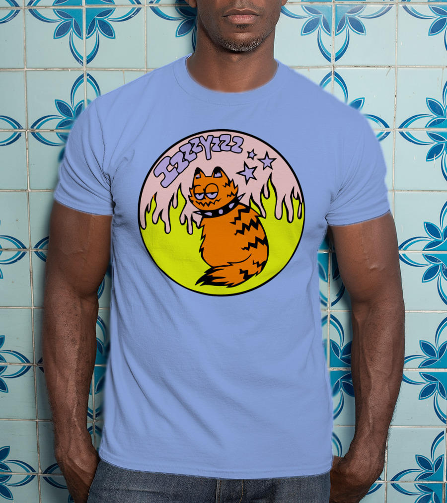 Izzzyzzz Crowdmade Merch Garfield Flame Stars T-Shirt