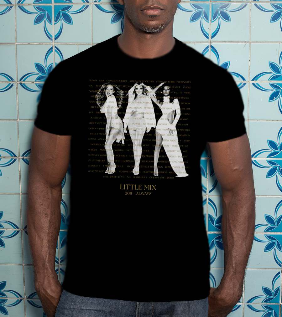 Little Mix 2011 Always Wings DNA Change Your Life Move Together Story Silver Lining T-Shirt