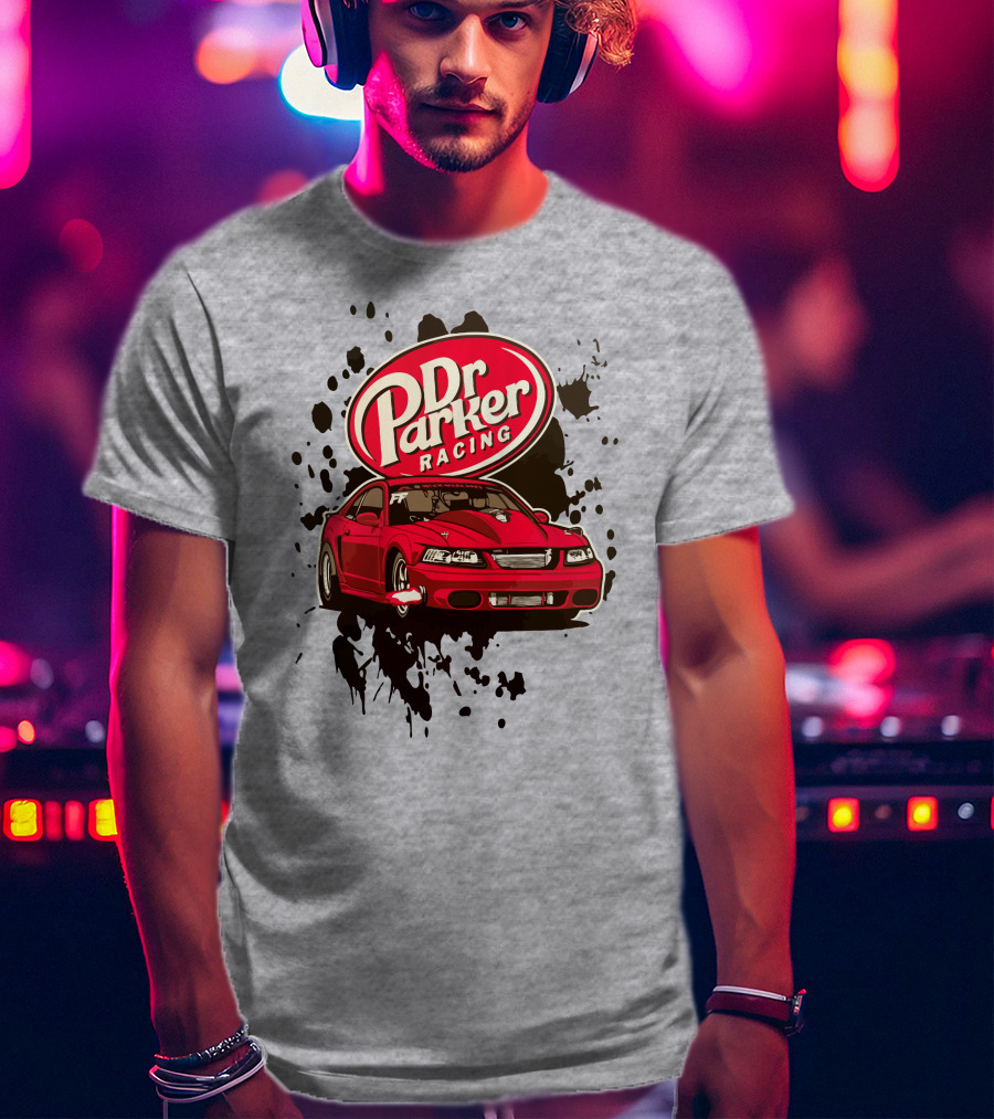 Dr Parker Racing Cleetus McFarland Merch Red Car T-Shirt