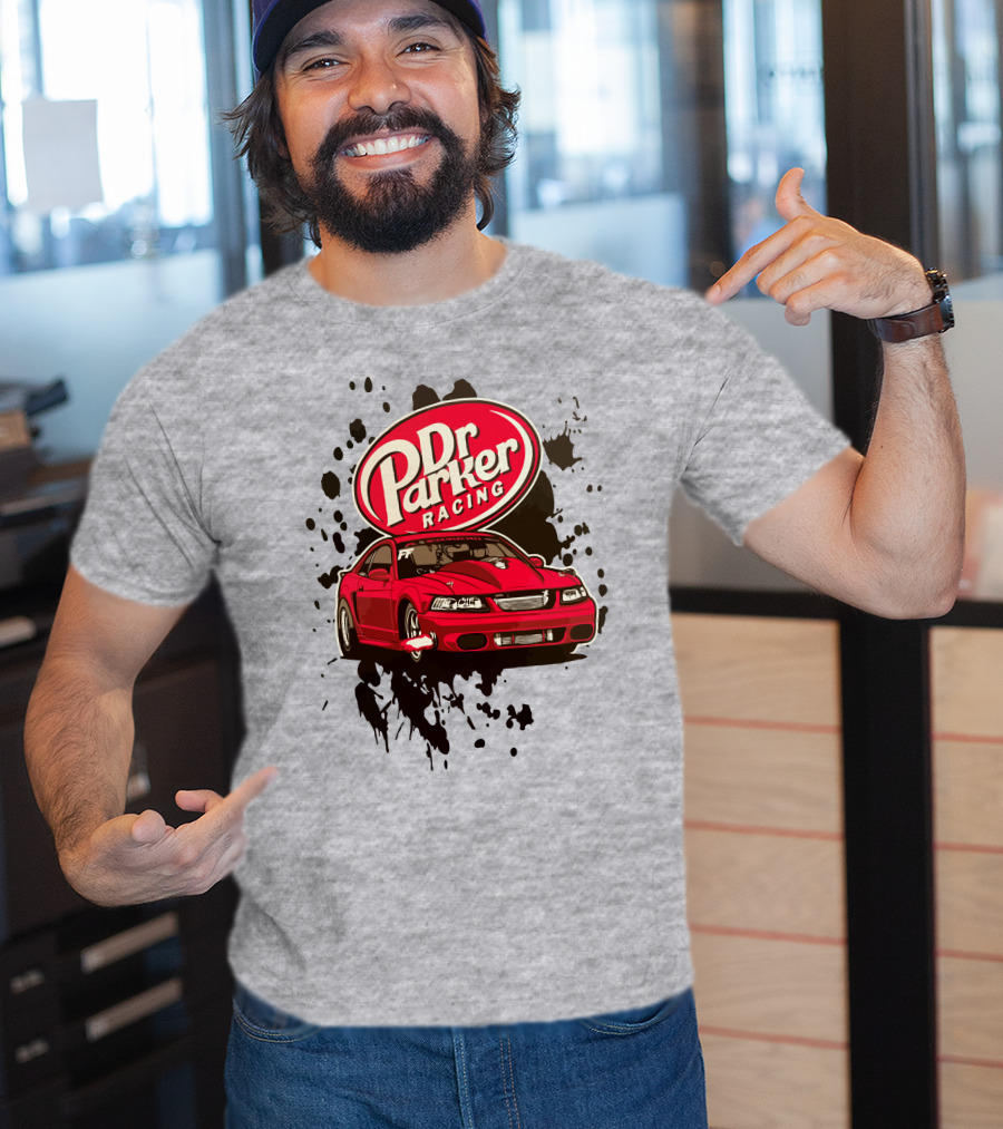 Dr Parker Racing Cleetus McFarland Merch Red Car T-Shirt