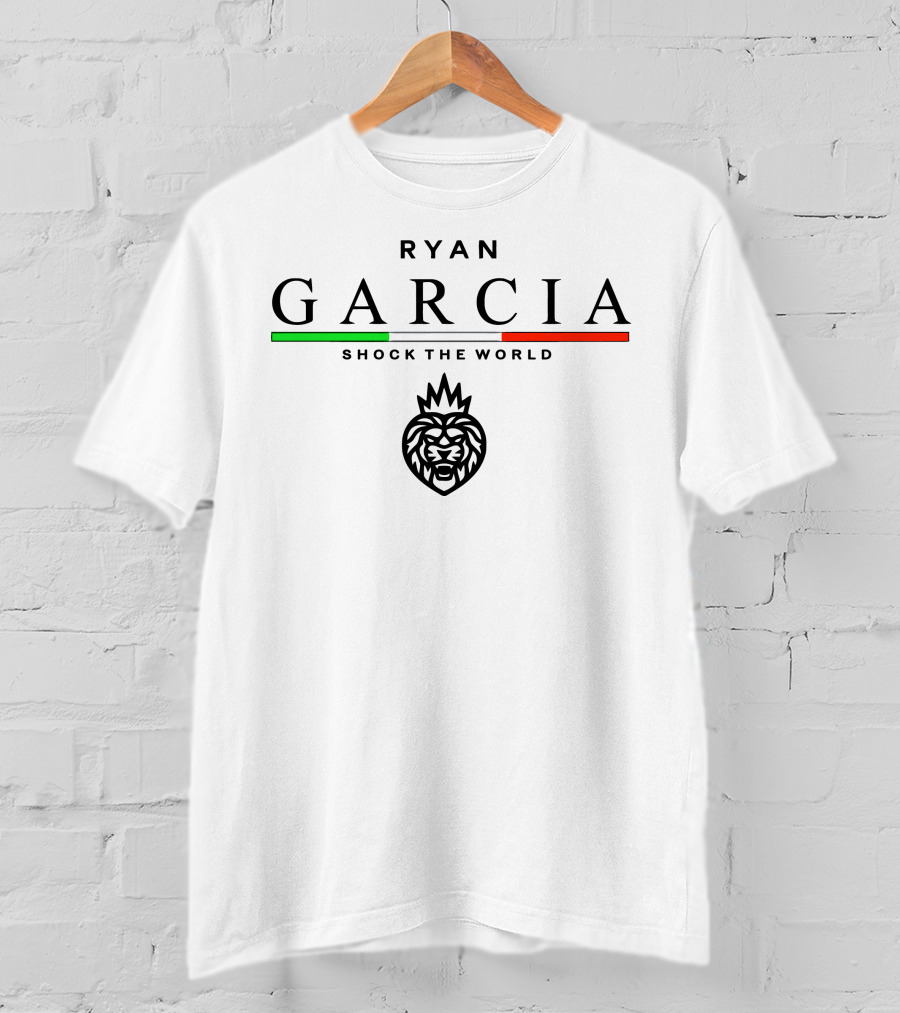 RYAN GARCIA Shock The World Heritage Collection Lion T-Shirt
