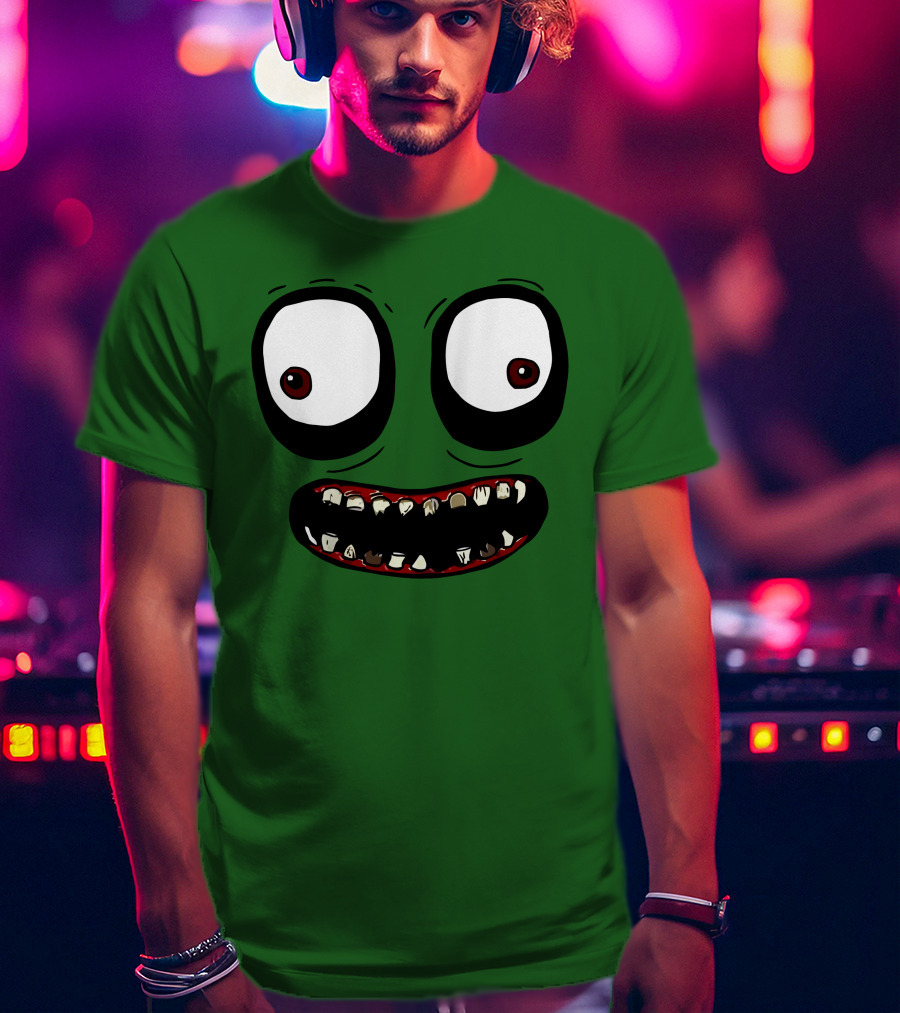 Salad Fingers Creepy Cartoon Eyes And Teeth Merch T-Shirt