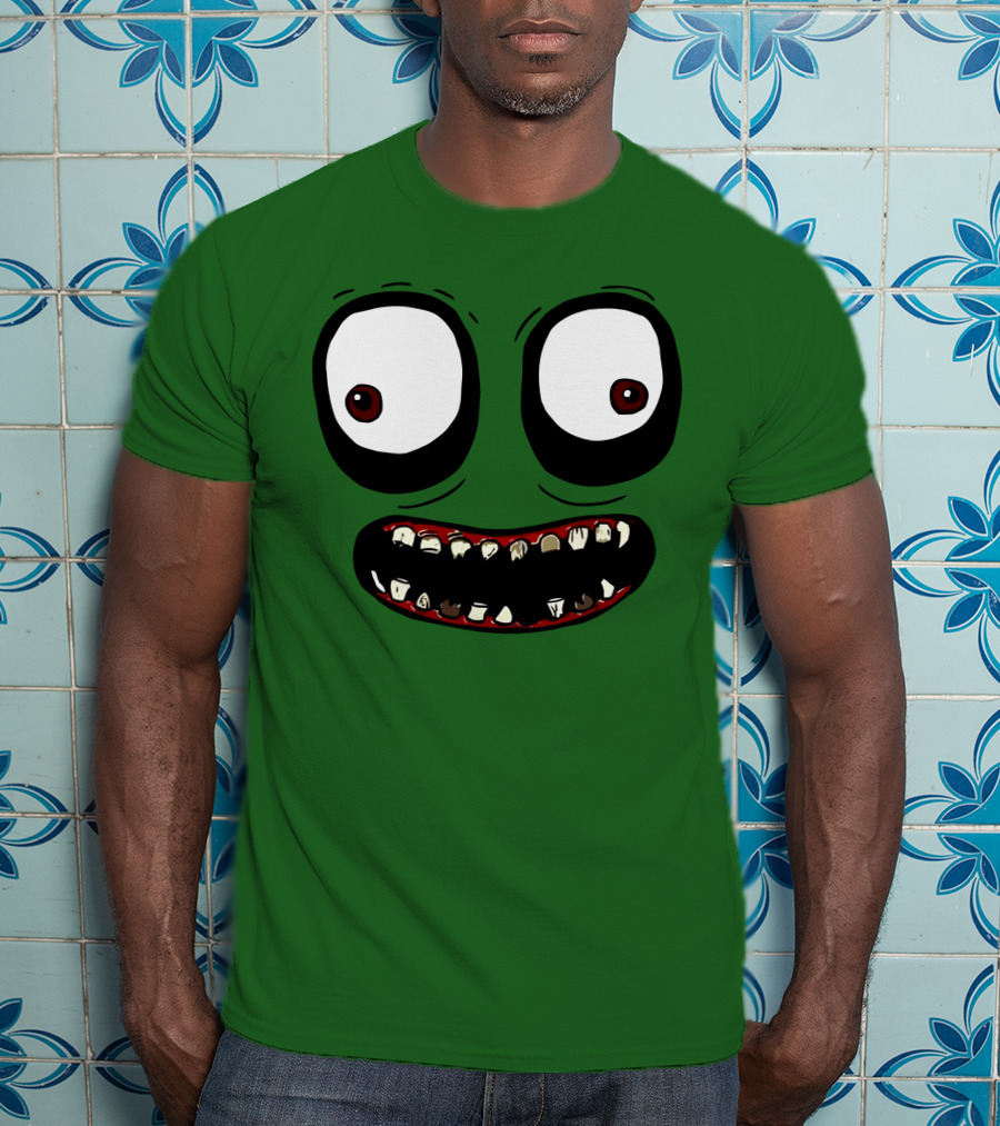 Salad Fingers Creepy Cartoon Eyes And Teeth Merch T-Shirt