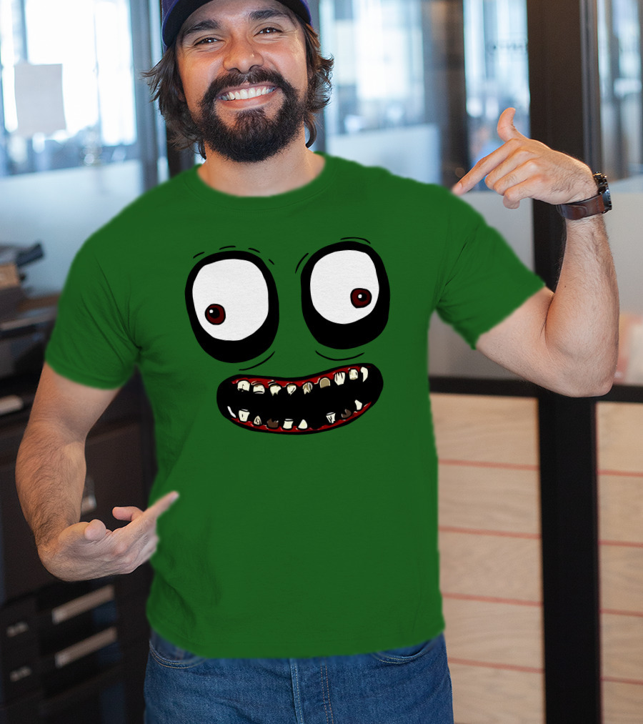 Salad Fingers Creepy Cartoon Eyes And Teeth Merch T-Shirt