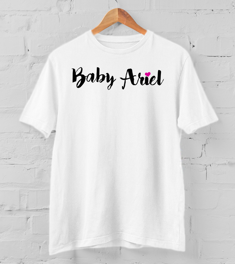 Baby Ariel Pink Heart Logo Merch T-Shirt