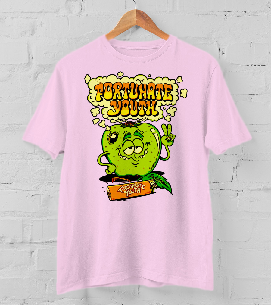 Fortunate Youth Merch Apple Smoking Peace Hand T-Shirt