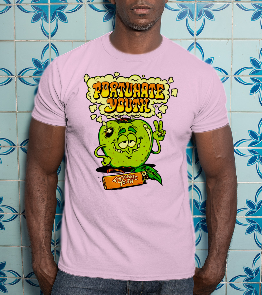 Fortunate Youth Merch Apple Smoking Peace Hand T-Shirt