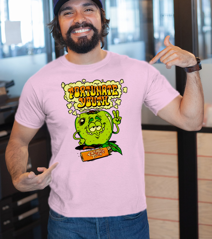 Fortunate Youth Merch Apple Smoking Peace Hand T-Shirt