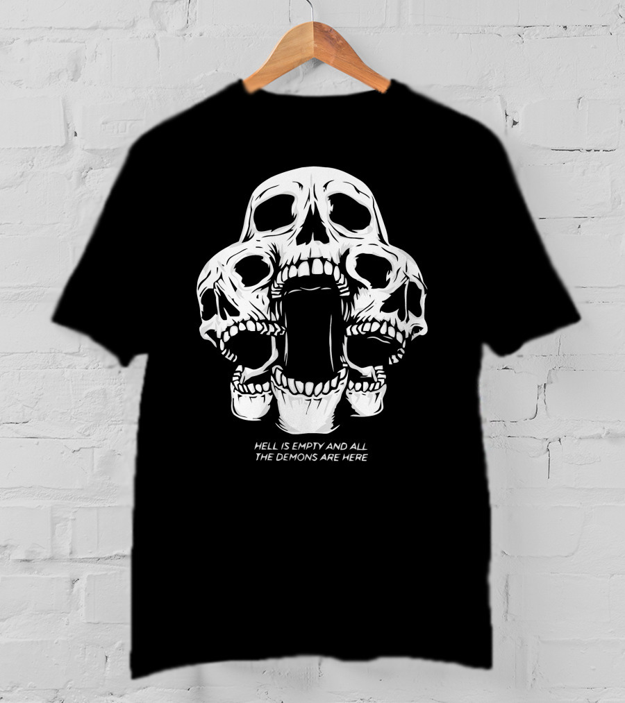 Kai Wachi Merch Skull Team Hell Is Empty And All The Demons Are Here T-Shirt
