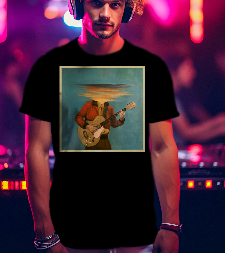 Lord Huron Long Lost Guitarist Surreal Sky Head T-Shirt