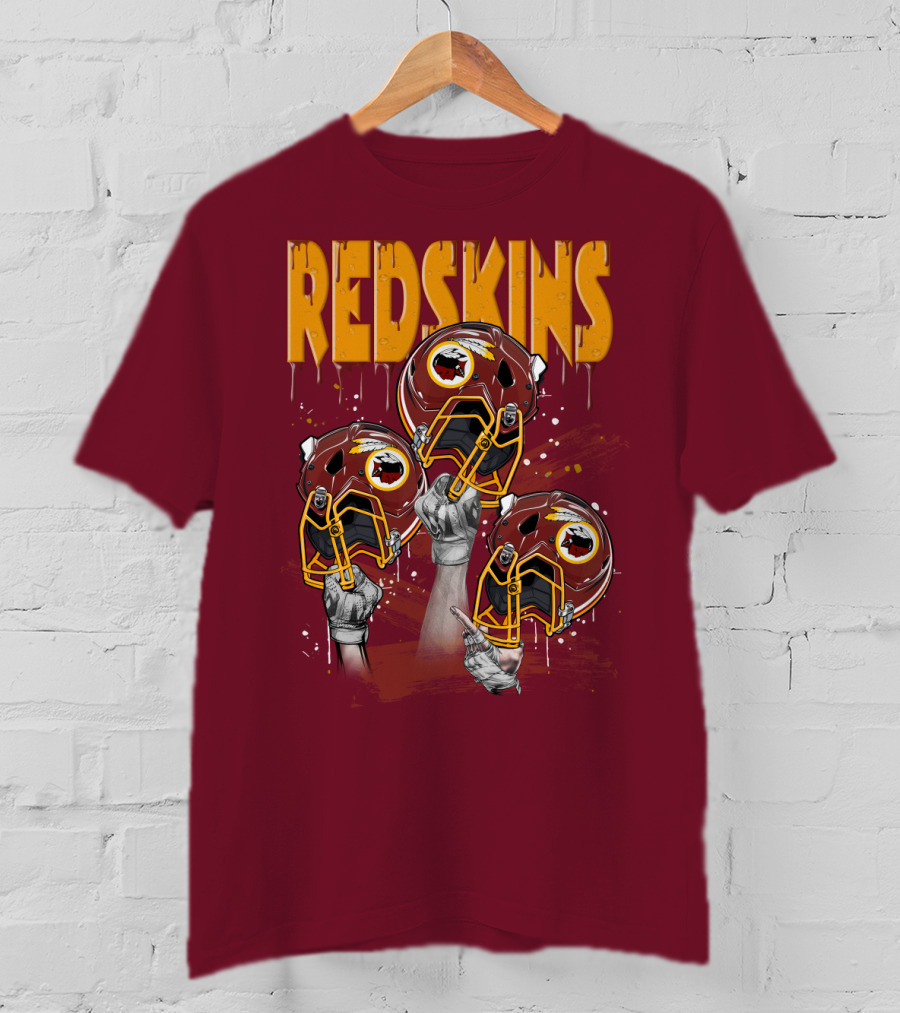Redskins Helmets And Raised Fists T-Shirt