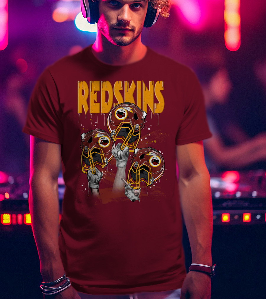 Redskins Helmets And Raised Fists T-Shirt
