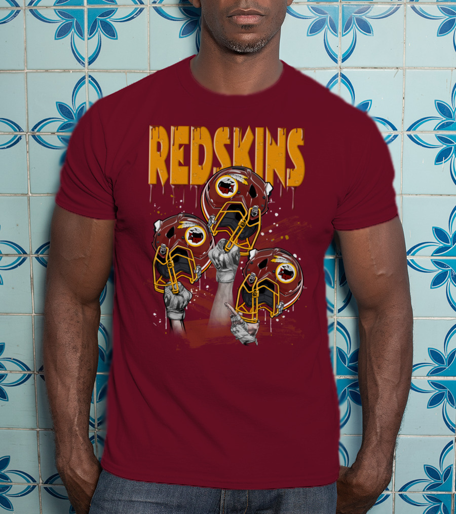 Redskins Helmets And Raised Fists T-Shirt