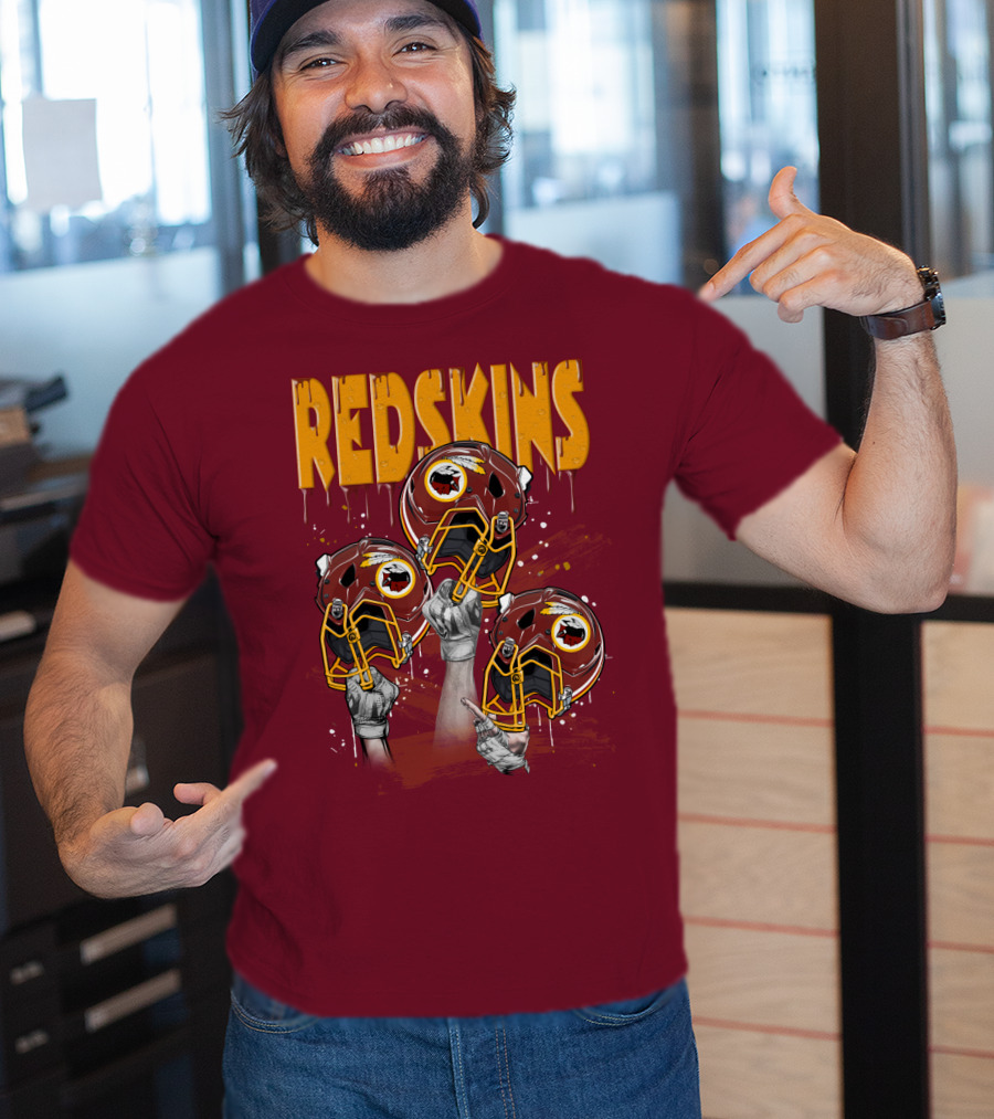 Redskins Helmets And Raised Fists T-Shirt