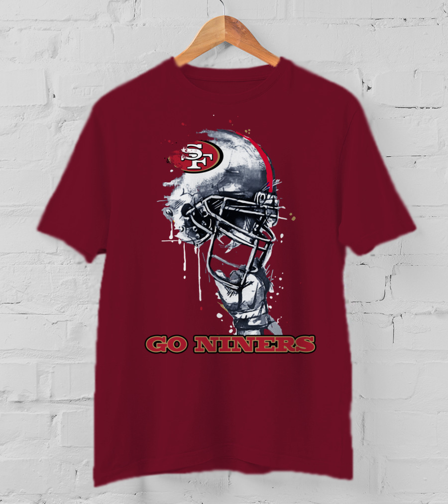 Go Niners Sf49ers Helmet T-Shirt