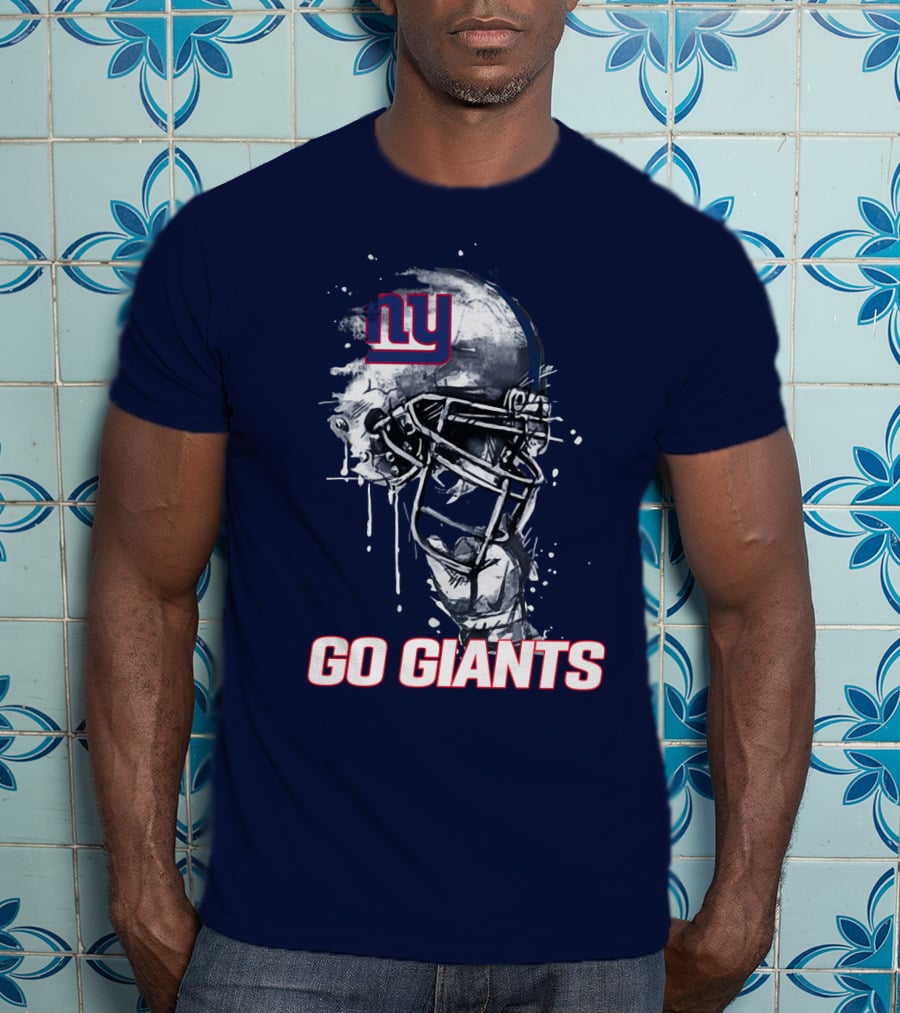 Ny Giants Football Helmet Go Giants T-Shirt