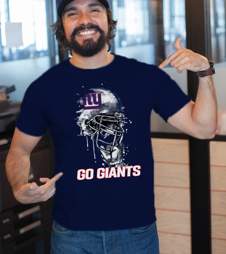 Ny Giants Football Helmet Go Giants T-Shirt