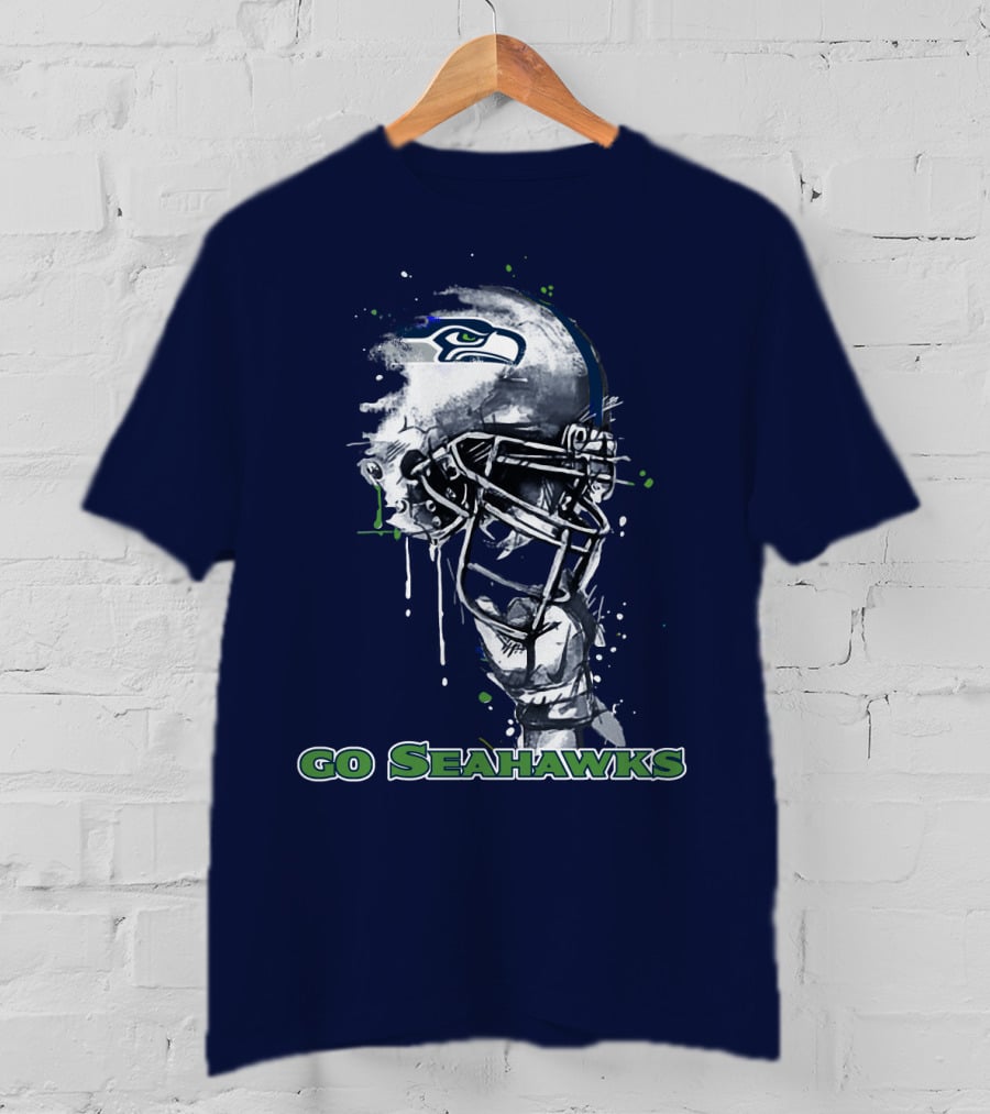 Go Seahawks Seahawks Helmet T-Shirt