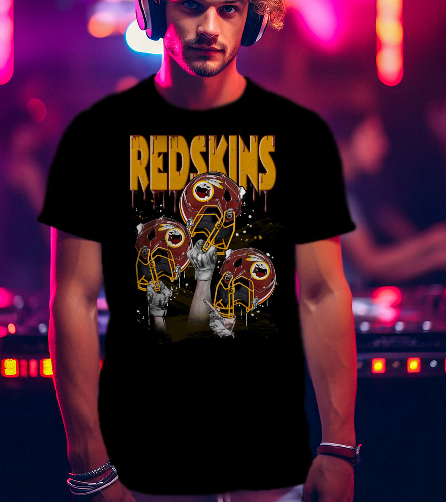 Redskins Football Helmets Elevated By Fans T-Shirt