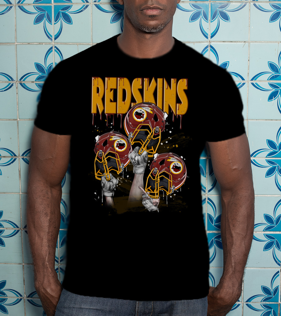 Redskins Football Helmets Elevated By Fans T-Shirt