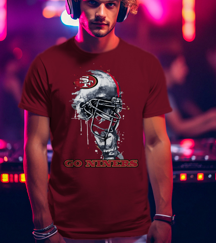 Go Niners Sf Football Helmet T-Shirt