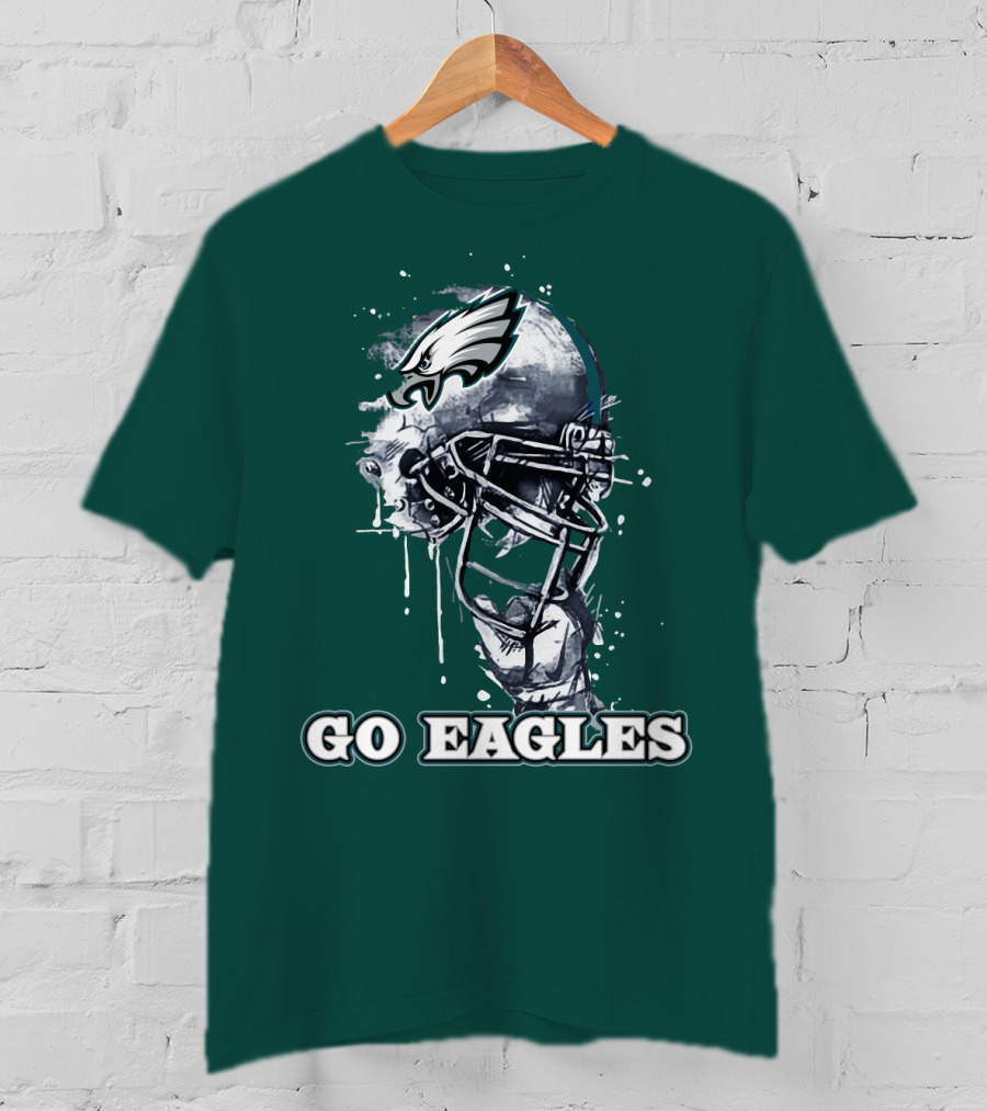 Philadelphia Eagles Helmet Go Eagles T-Shirt