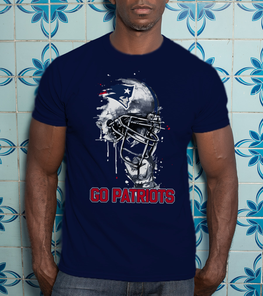 Go Patriots Patriots Helmet T-Shirt