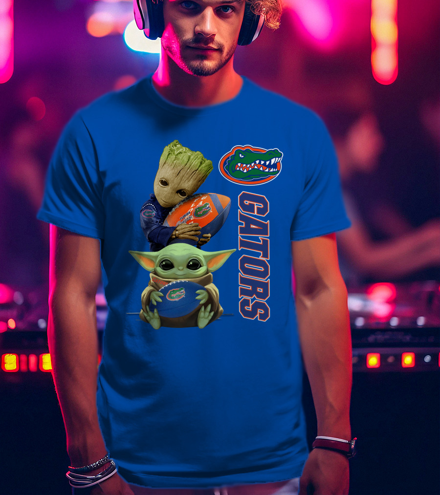 Gators Football Baby Alien And Tree Creature T-Shirt