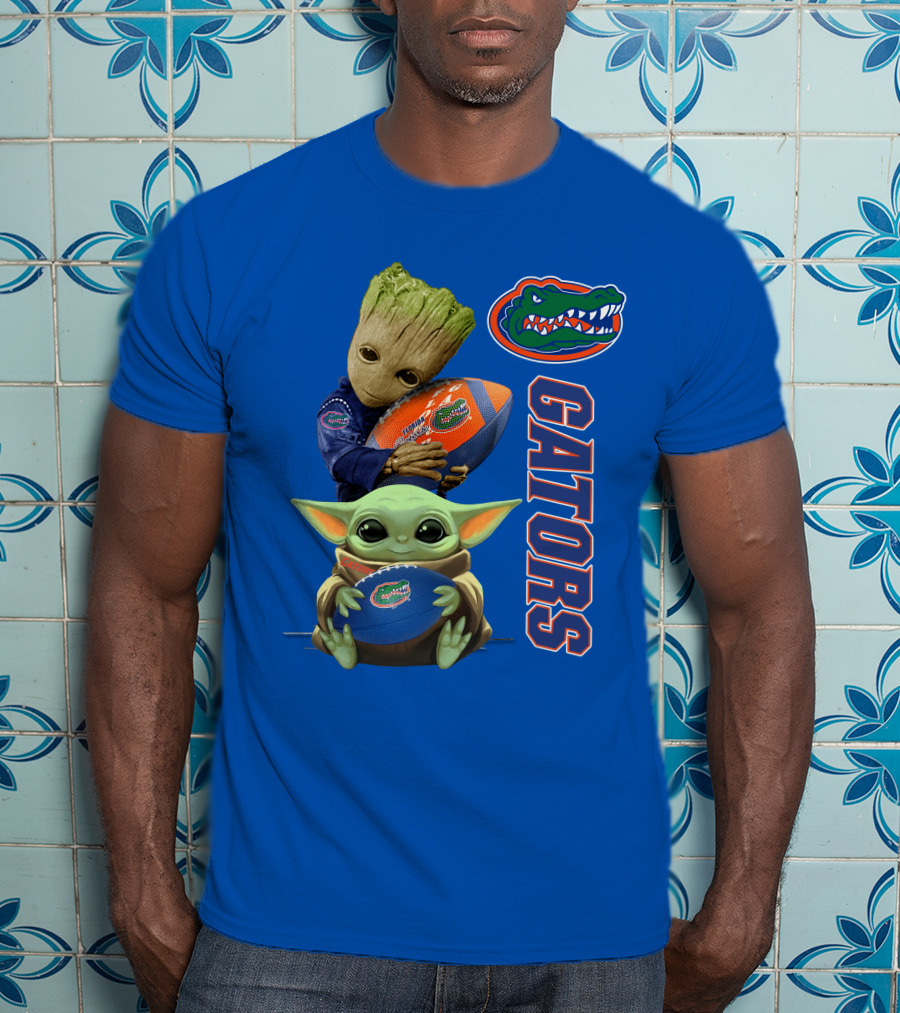 Gators Football Baby Alien And Tree Creature T-Shirt
